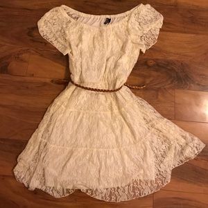 White lace summer dress