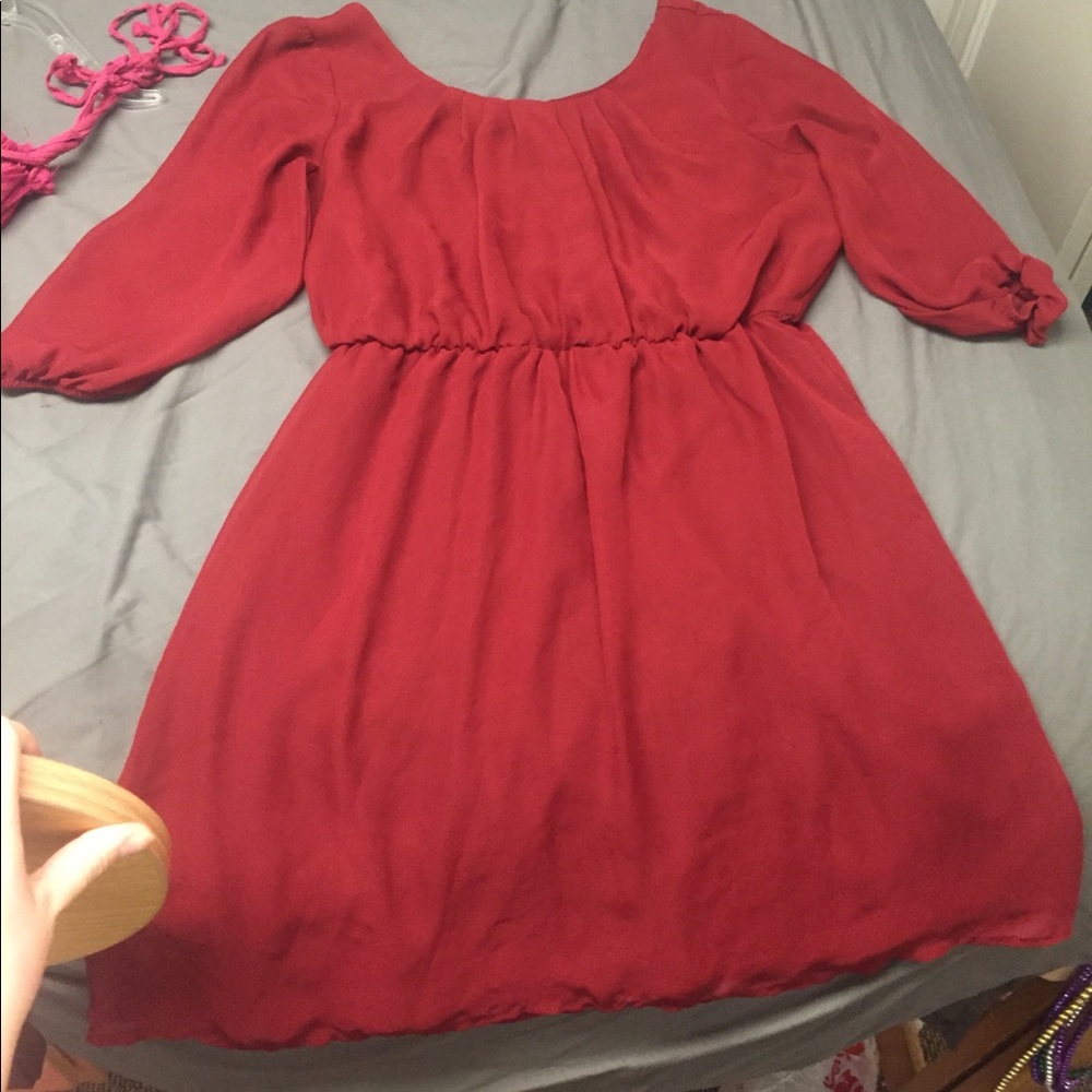 Dark red dress medium!