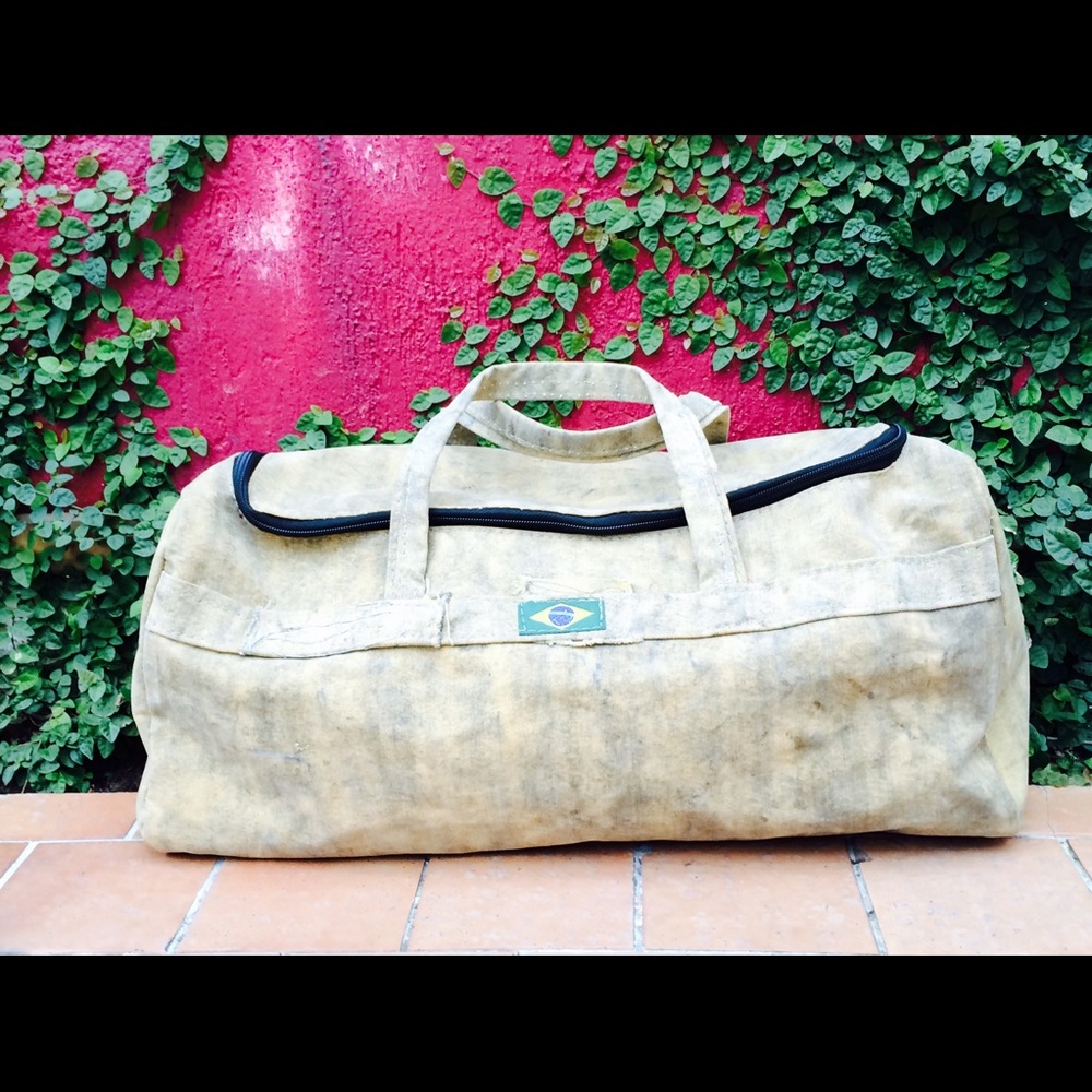 UrbanSamba "Treasures" Upcycled Huge Duffel Bag