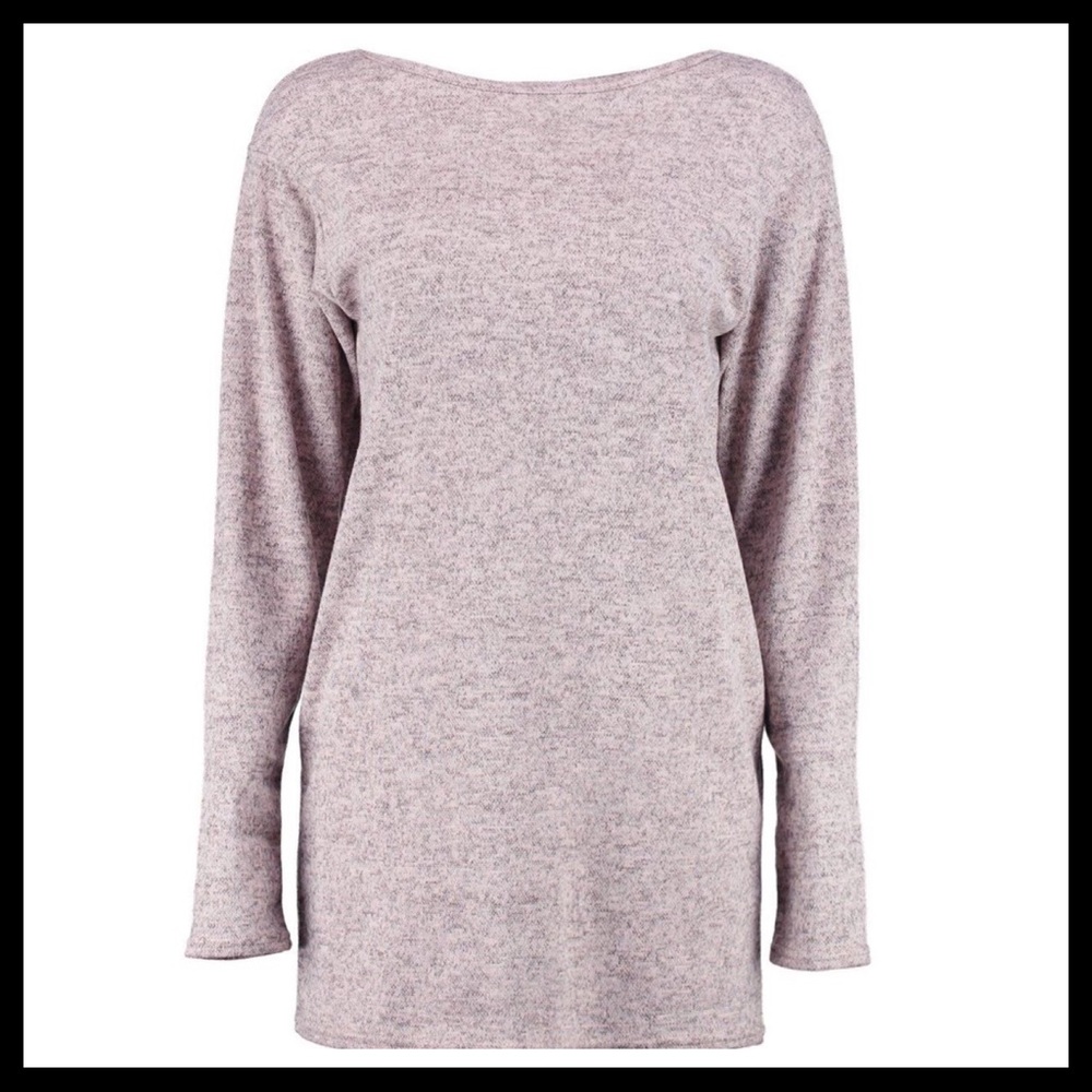NWT⚜️Soft Sweatshirt Blush Dress/Tunic⚜️ - Picture 3 of 4