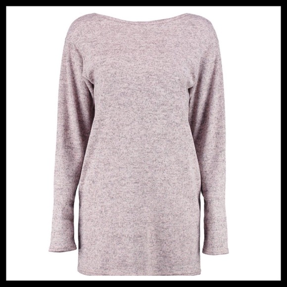 NWT⚜️Soft Sweatshirt Blush Dress/Tunic⚜️ - Picture 3 of 4