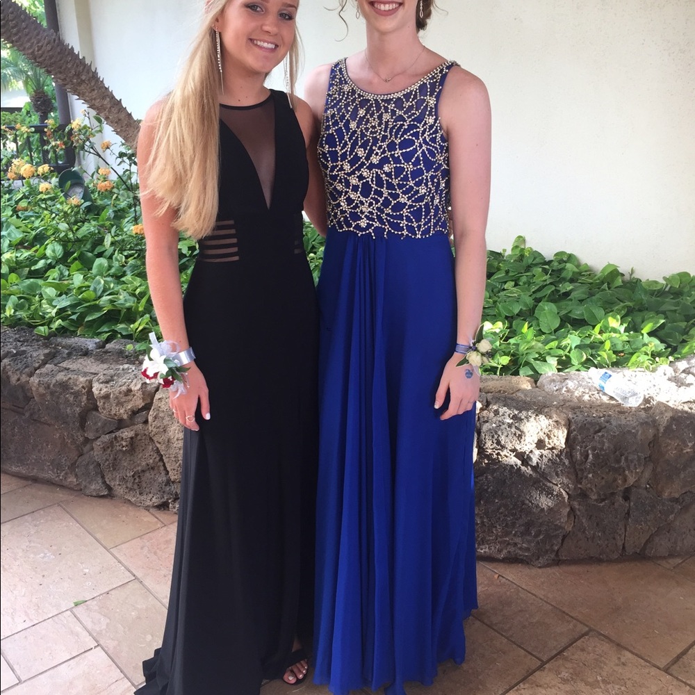 Tiffanys Royal Blue Long Prom Dress