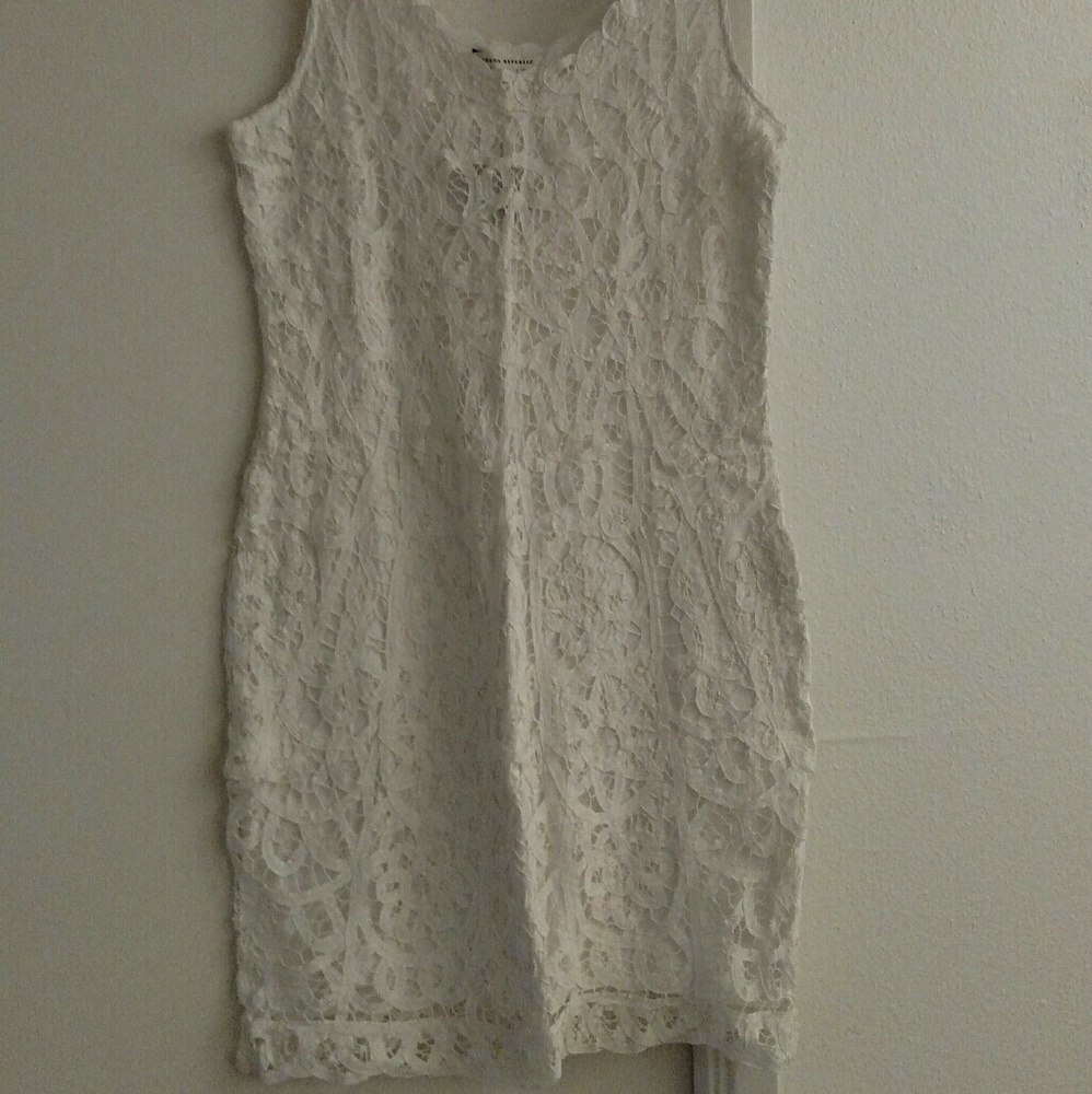 White eyelet dress