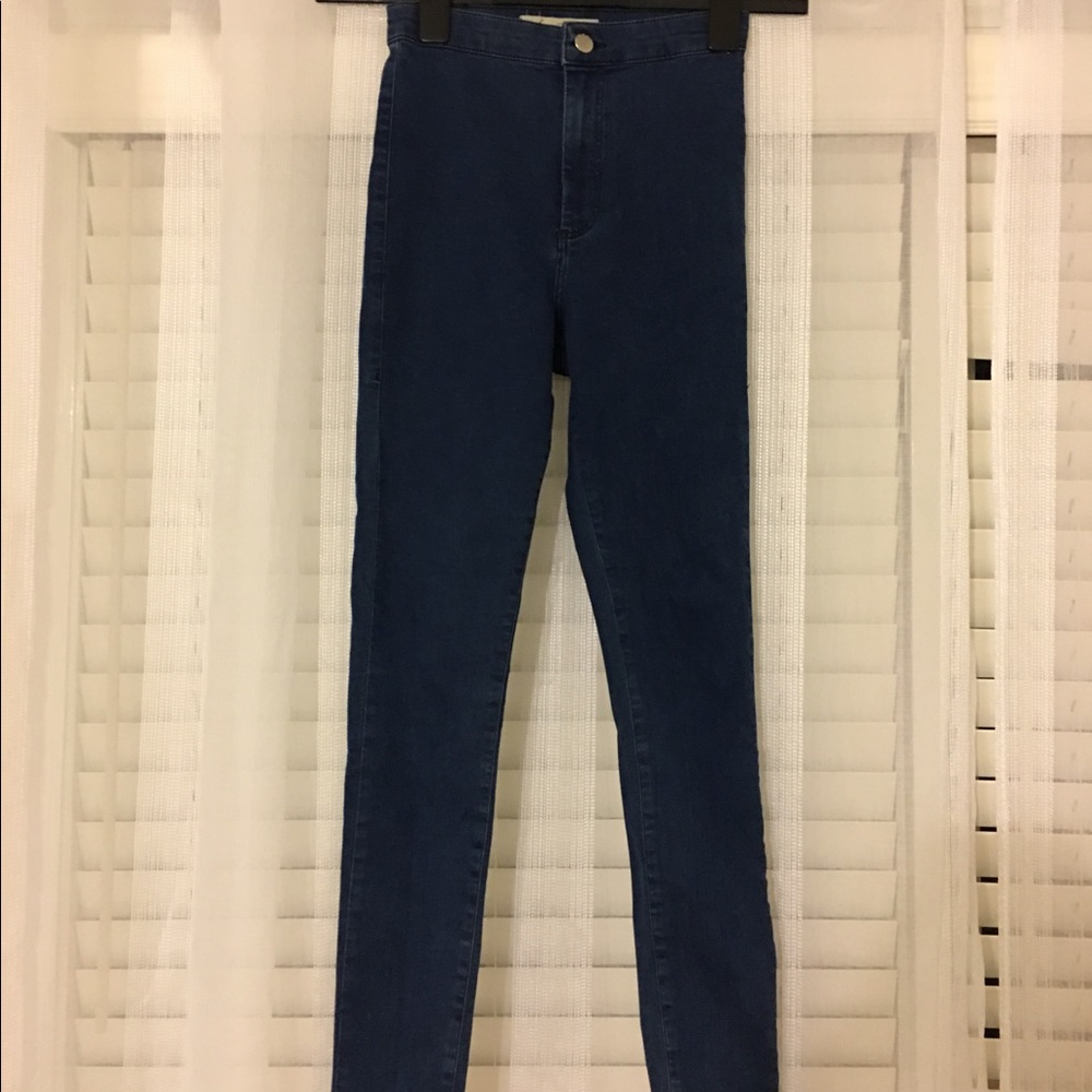 Topshop Joni blue skinny jeans