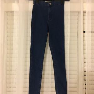 Topshop Joni blue skinny jeans