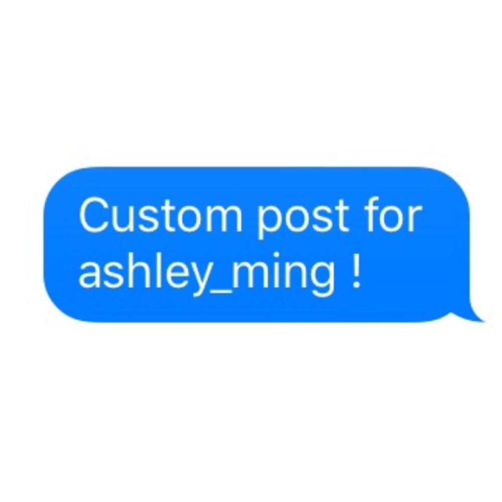 Custom post for Ashley_ming!