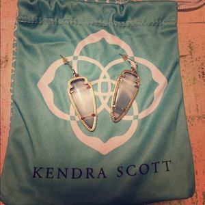 Gold Slate Kendra Scott Sky Earrings