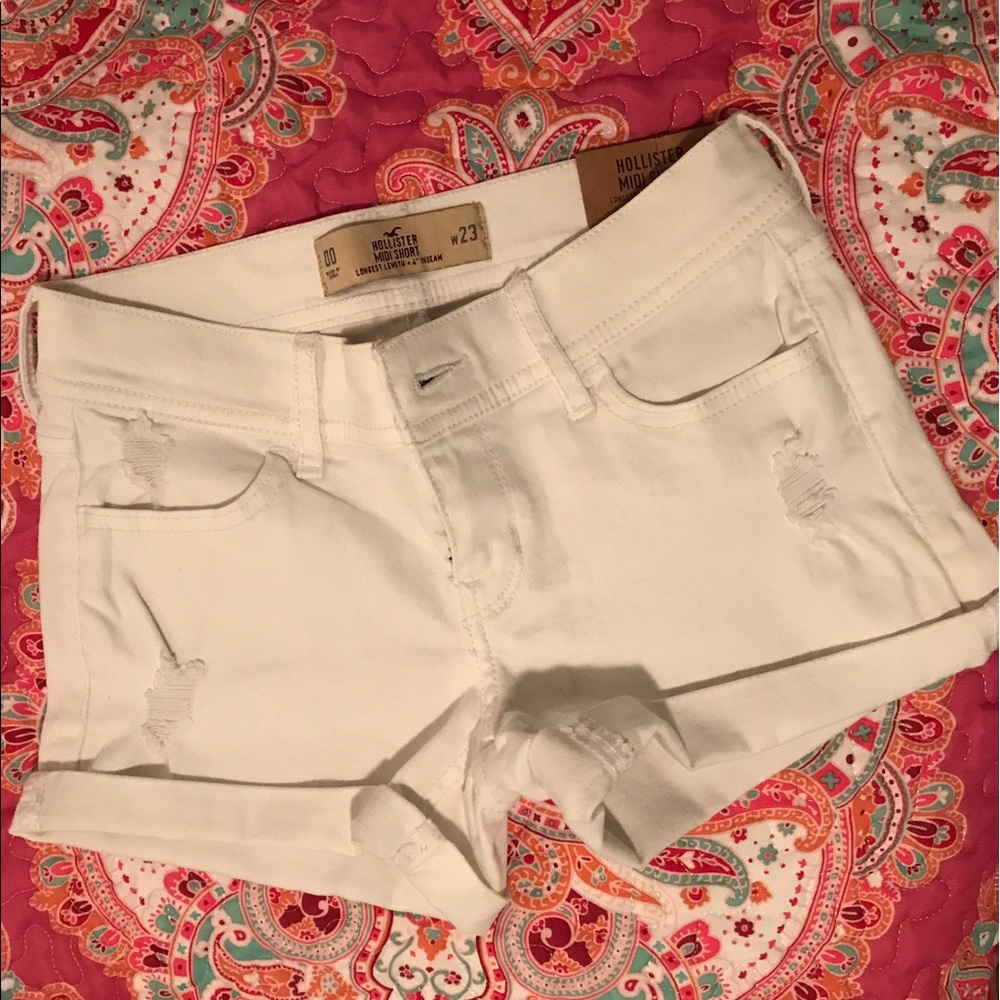 White Hollister Shorts