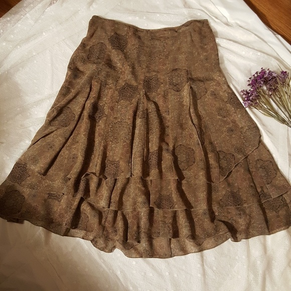 Mexx Dresses & Skirts - Mexx Boho Patterned Tiered Skirt