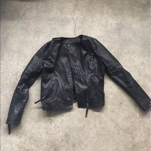 Top shop motto style leather jacket