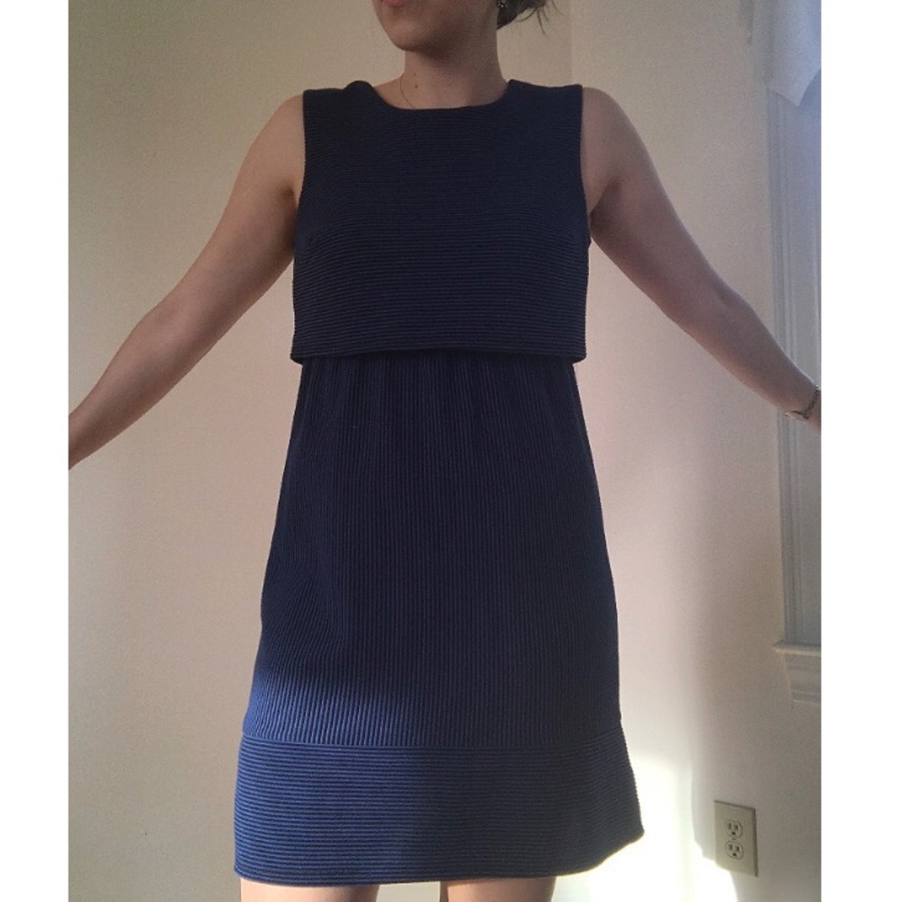 Vintage inspired pinstriped dress