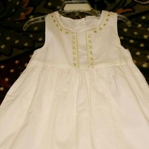 Eggshell baby dress