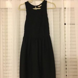 Anthropologie black textured dress