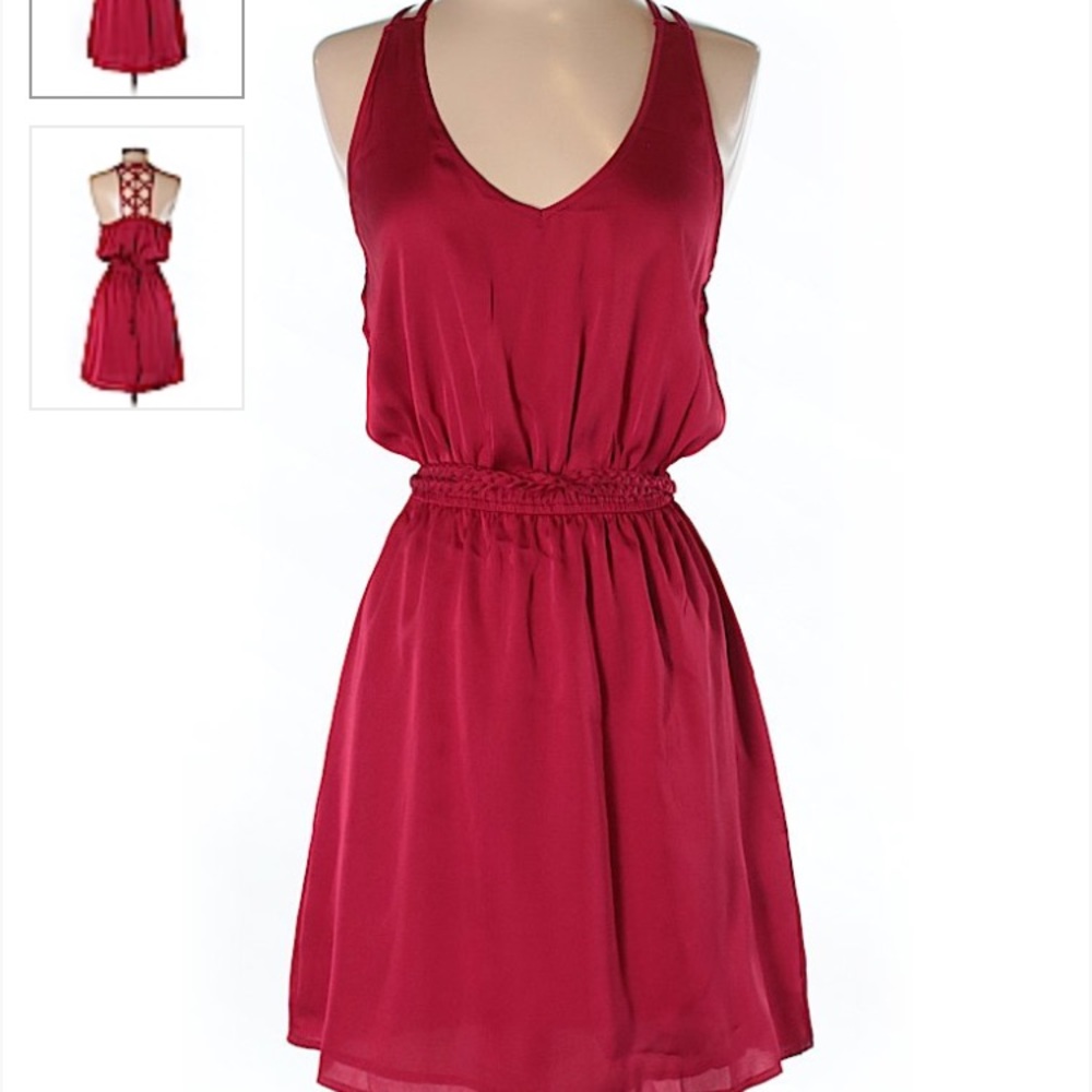 Red casual dress