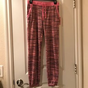 Fuzzy Pink and Black Sweats