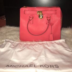 Michael Kors Hamilton leather tote