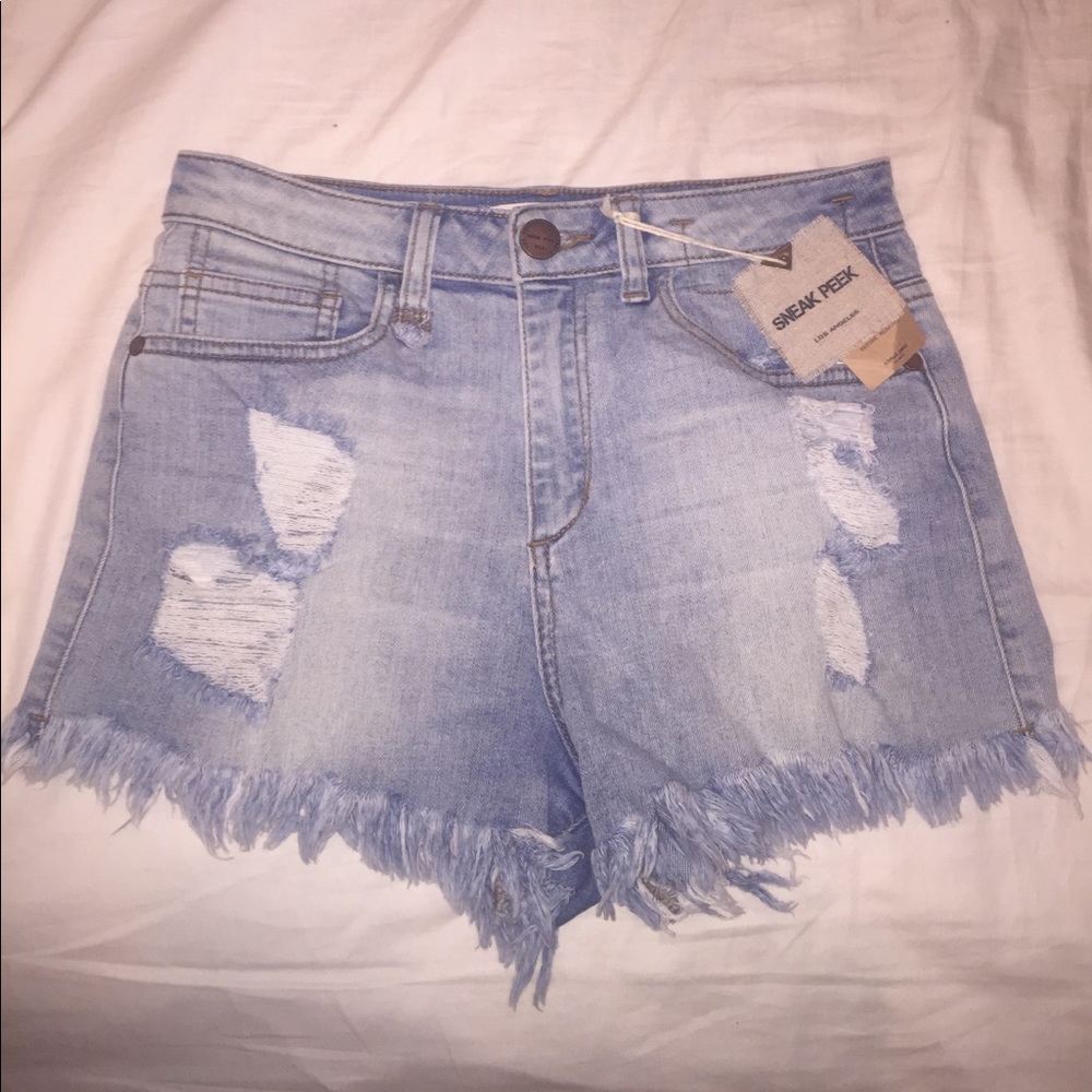 NWT high waisted denim shorts