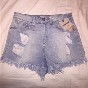 NWT high waisted denim shorts