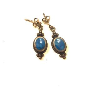 Silver and turquoise earrings