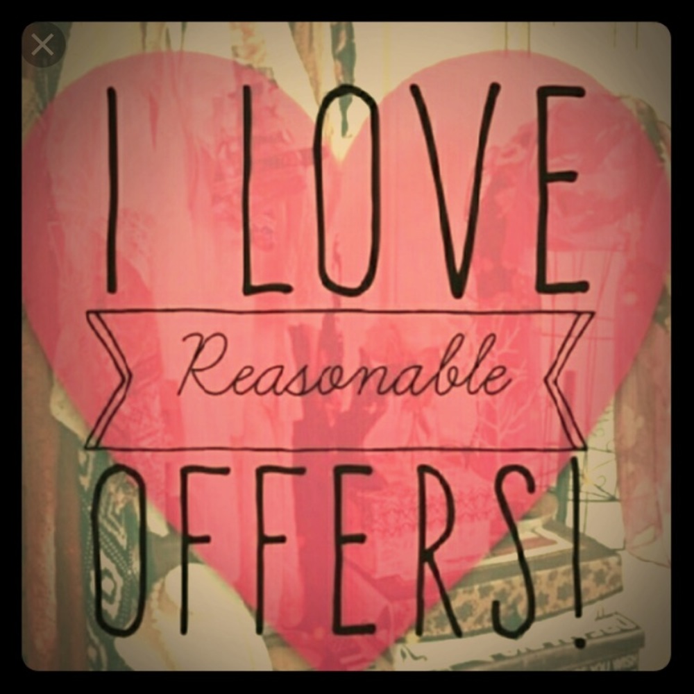 Offers welcome!!! I LOVE to bundle too!!!