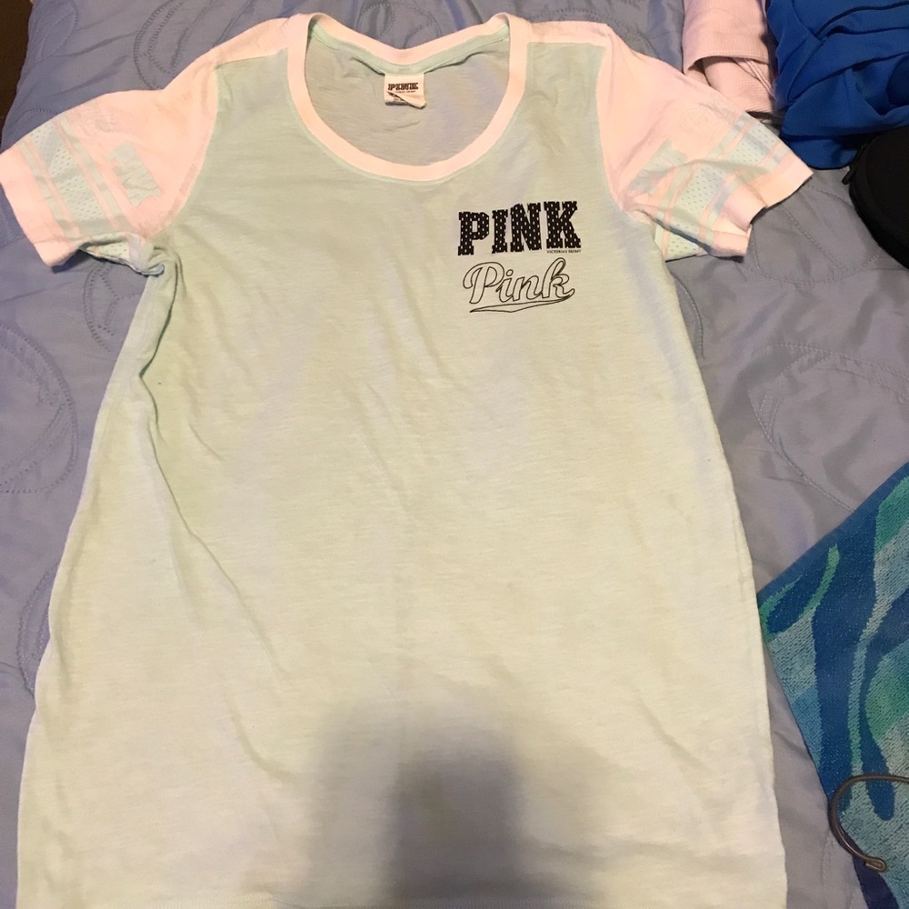 VS light green shirt