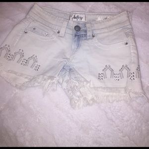 Day drip light denim shorts