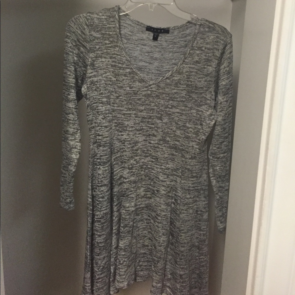 Gray soft stretchy dress
