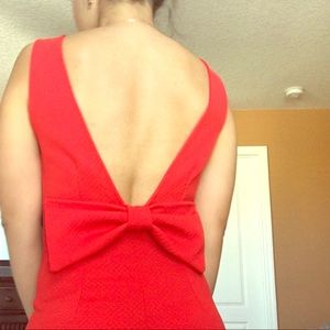 Sexy Low Back Bow Dress