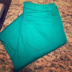 Dark Sea Foam Green Skinny Pants