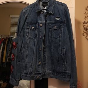 Pacsun Los Angeles Rose Denim Jacket