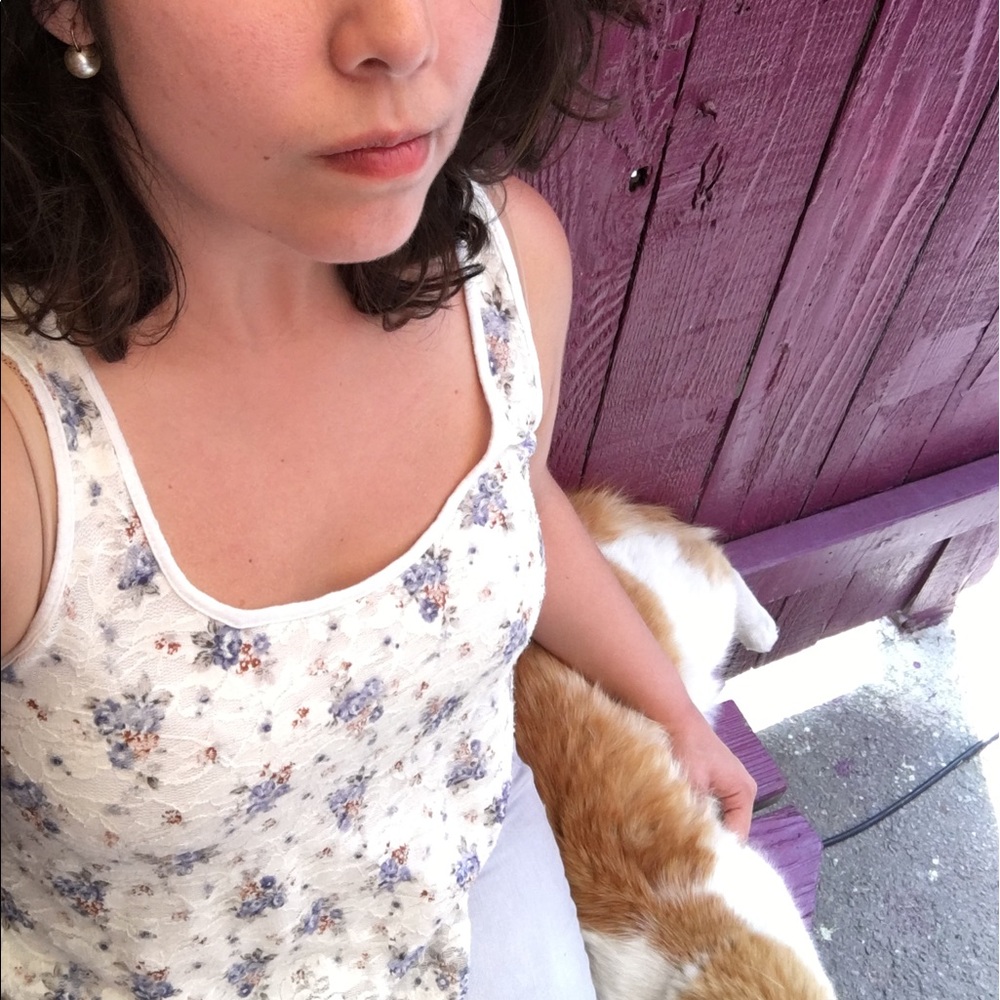 Forever 21 floral tank top