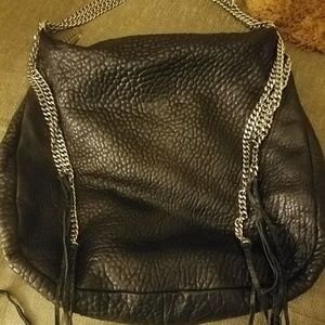 Christian Louboutin Black leather chain bag