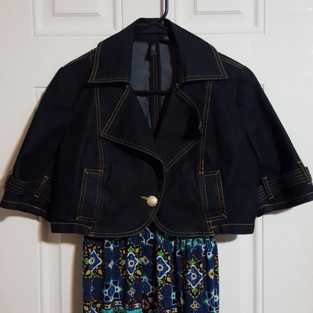 🔴 New BISOU BISOU - short denim jacket size M