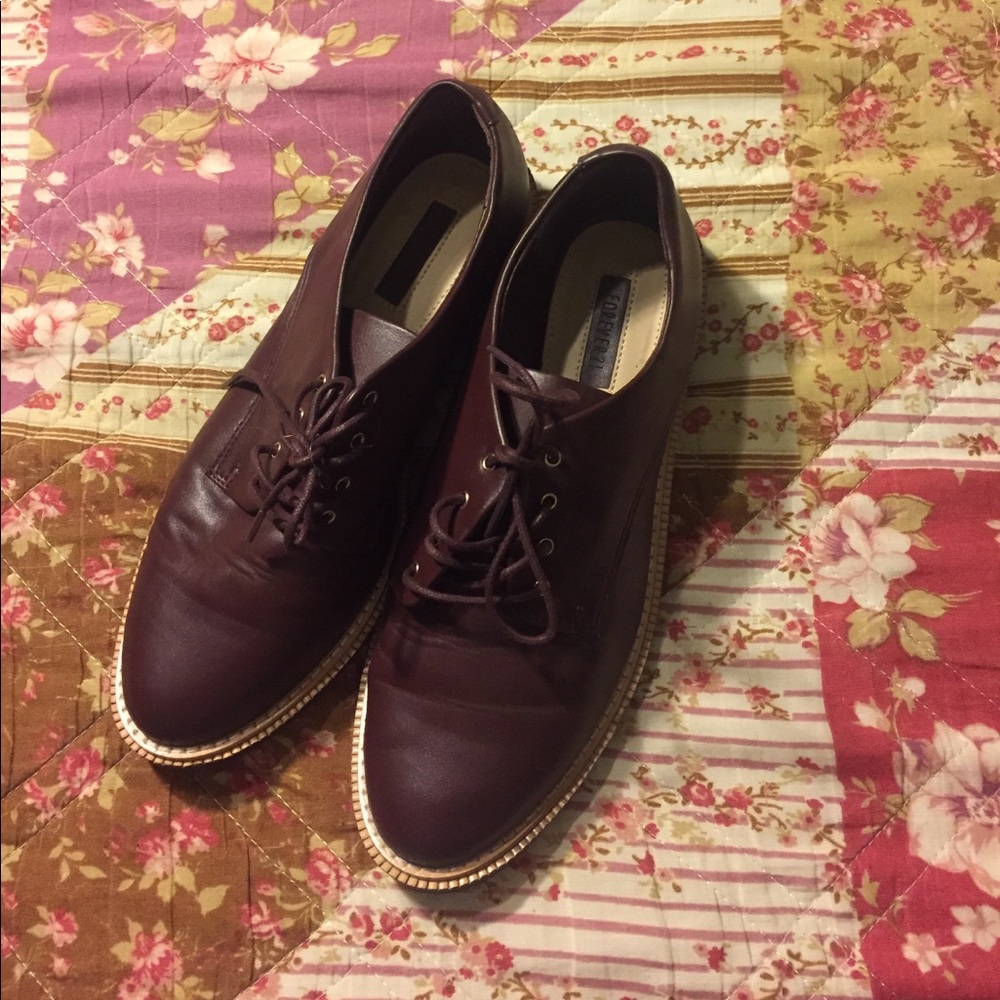 Burgundy Oxfords 👞