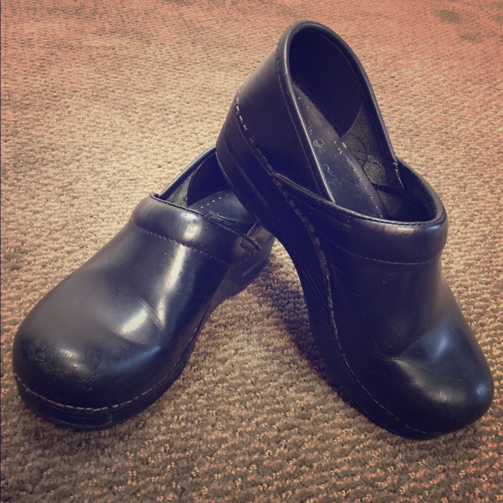 Dansko Matte Black Clogs Size 37
