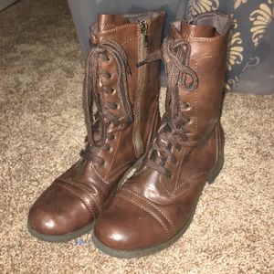 Brown Combat boots