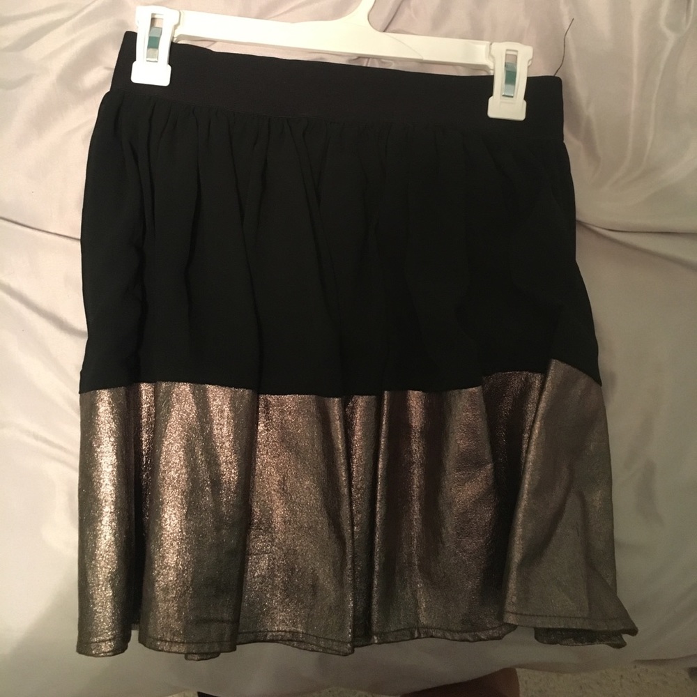 Gold & Black Skirt