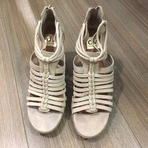 Cream dolce vita sandals. Size 9