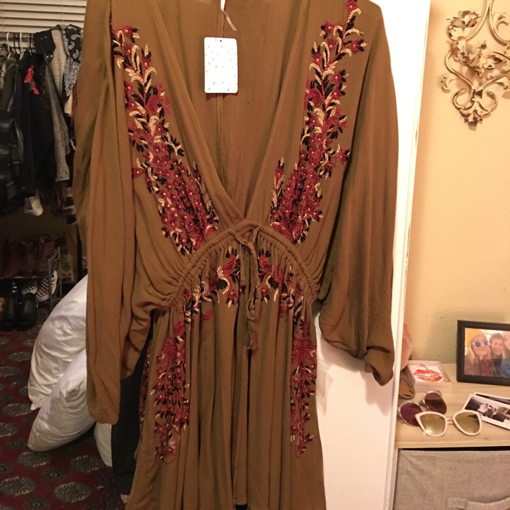 Free People Pretty Pineapple dress