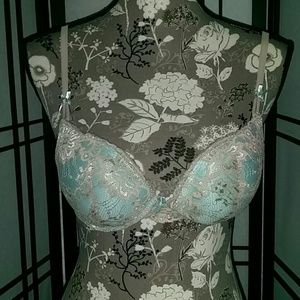 Xoxo push up lime green bra sz 36b