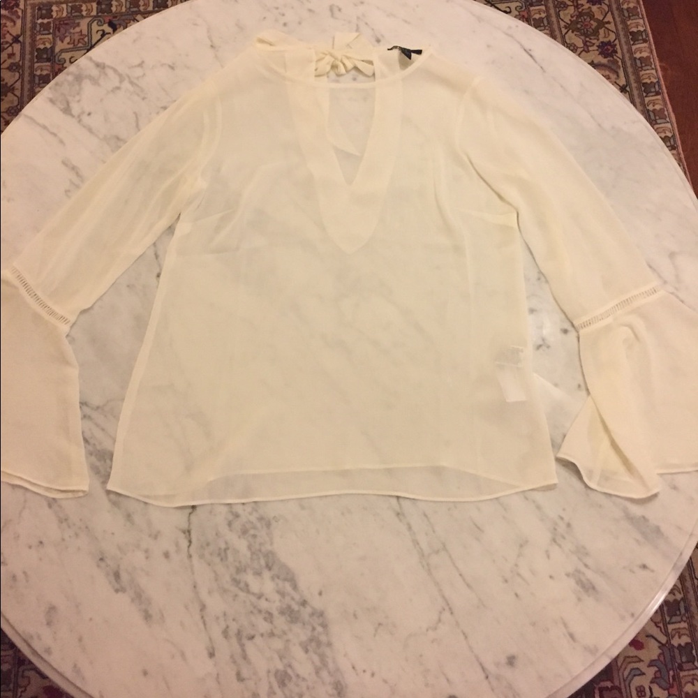 Vanilla/Bone Colored Blouse