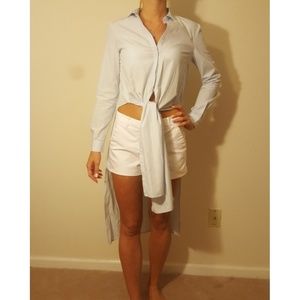 NWOT Zara light blue shirt