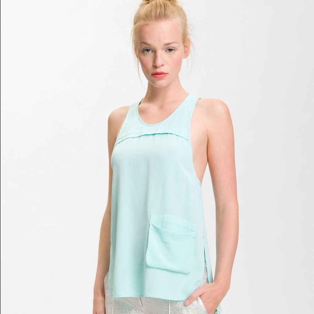 *PRICE DROP!* DVF Sleeveless Silk Racerback Top