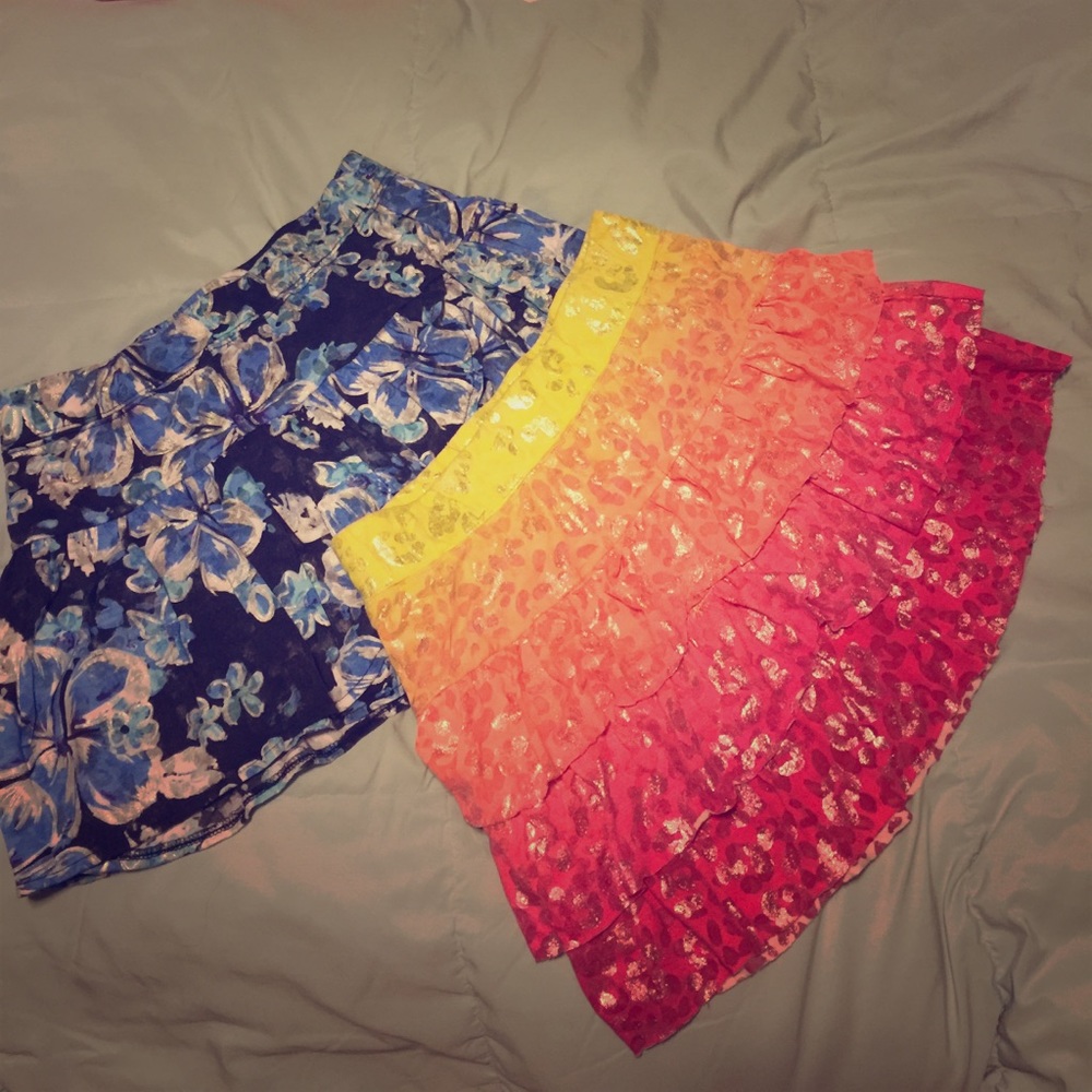 Justice girls size 14 skirt bundle