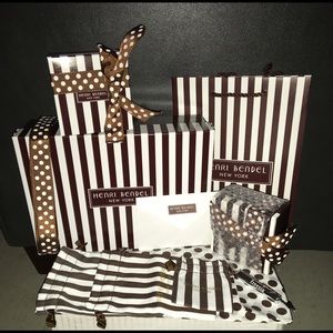Henri Bendel empty gift boxes gift bags dust bags