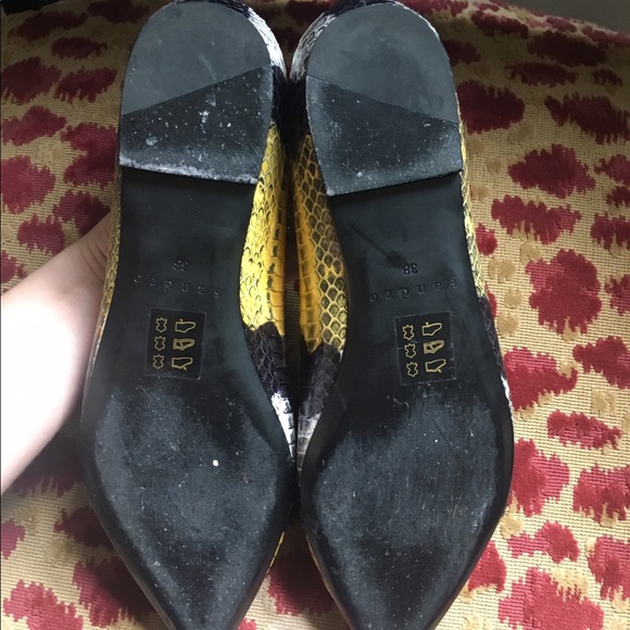 Sandro Flats snake. 100% real leather - Picture 5 of 8