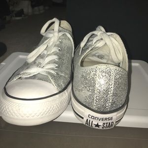 Silver Converse Sneakers