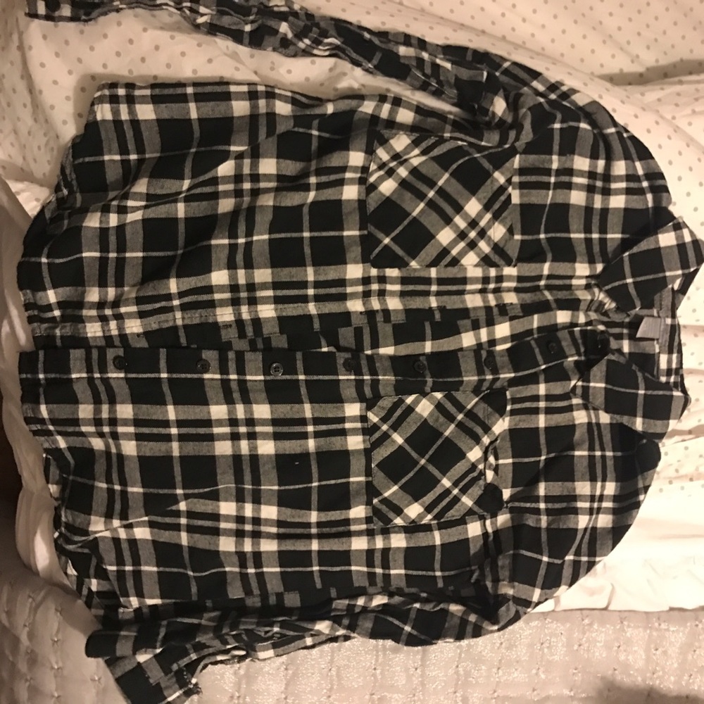 Black and white flannel