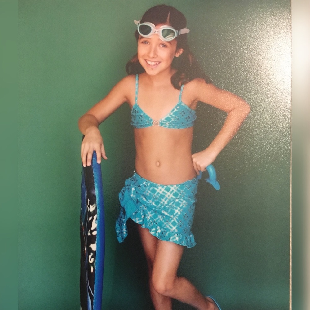 Kids 3 Piece Designer Swimsuit Size 14 From France