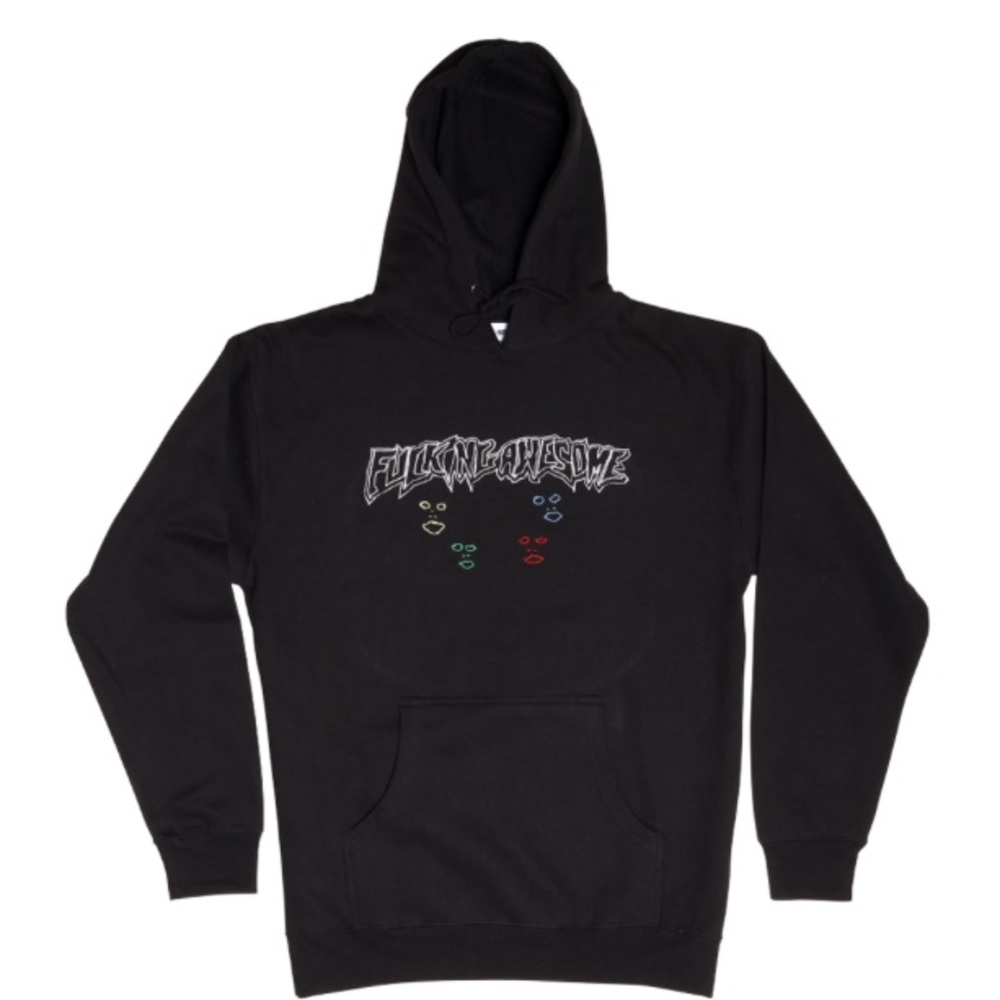 Fucking awesome faces hoodie